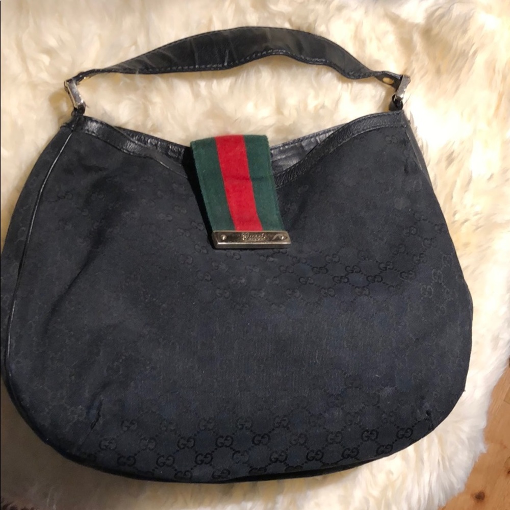 Gucci Canvas Shoulder Bag